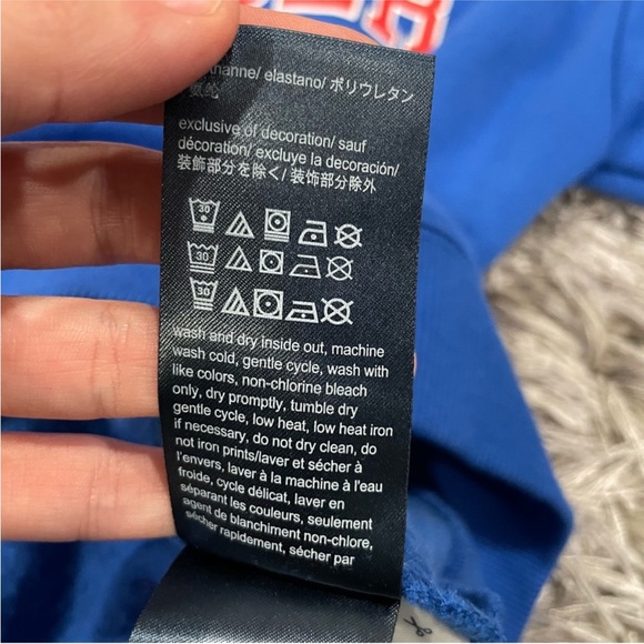 Tommy Hilfiger Blue Crewneck Sweater Juniors XS - Picture 6 of 9